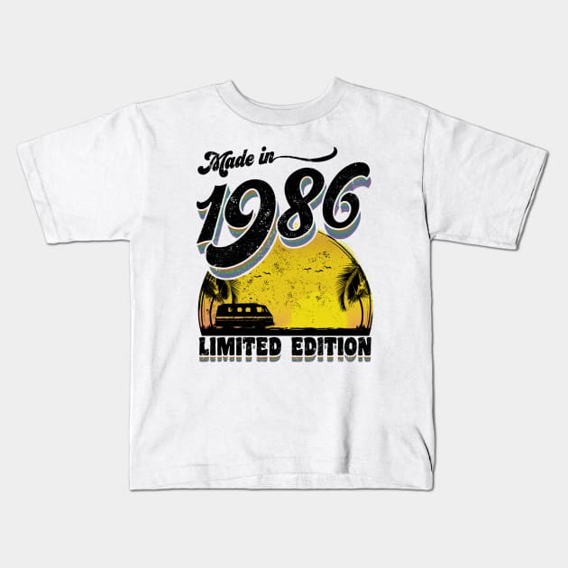 Made in 1986 Limited Edition Kids T-Shirt by KsuAnn